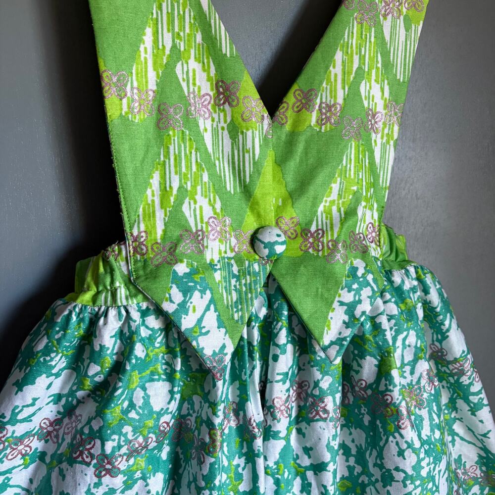 Women's Small/Medium DIRNDL Green Floral Petticoat Custom Skirt Costume Unique - Picture 6 of 10